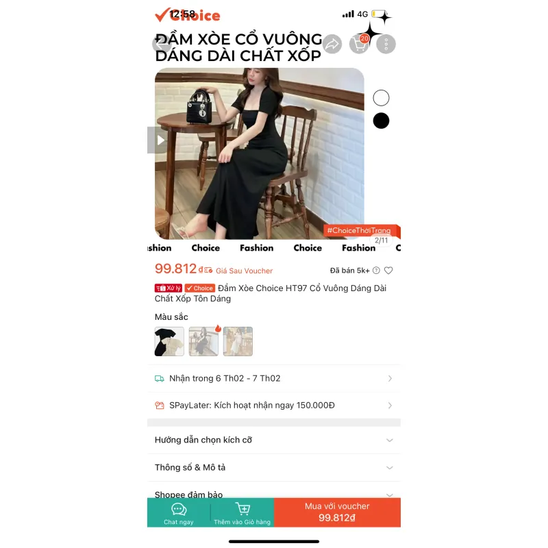 đầm xoè dáng dài 795850