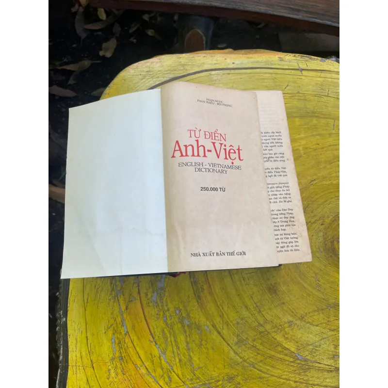 TỪ ĐIỂN ANH-VIỆT VIỆT ANH - BÙI PHỤNG- ENGLISH-VIETNAMESE-VIETNAMESE-ENGLISH DICTIONARY 729174