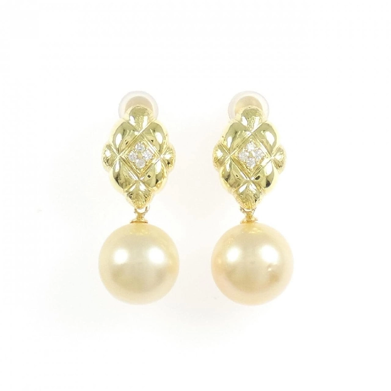 K18YG Bạch Ngọc Trai Bông Tai 10.4mm - Hàng hiệu Chính hãng 869786