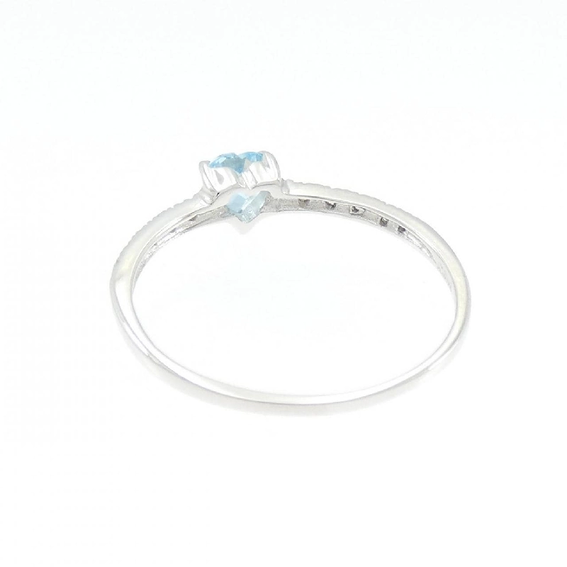 Nhẫn hình trái tim Blue Topaz K18WG 0.28CT - Hàng hiệu Chính hãng 846643