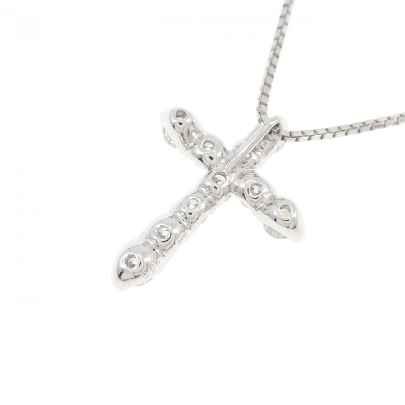 K18WG Dây chuyền kim cương chéo 0.50CT - Hàng hiệu chính hãng 862597