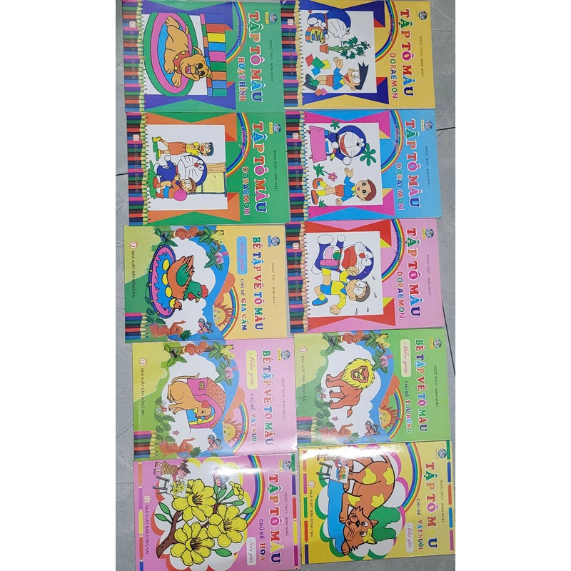 10 cuốn Tô Màu CHo Bé Mẫu Giáo 452449