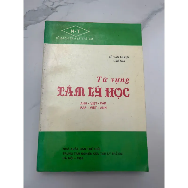 Từ vựng TÂM LÝ HỌC (Anh-Việt-Pháp, Pháp-Việt-Anh) - Lê Văn Luyện (Chủ biên) 653841