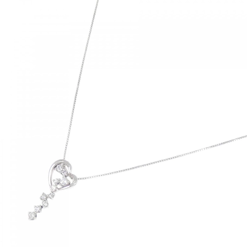 K18WG Dây chuyền kim cương hình trái tim 0.20CT - Hàng hiệu Chính hãng 868257