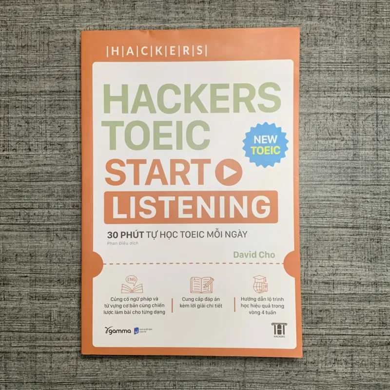 Combo 2 cuốn HACKERS TOEIC - Reading & Listening - David Cho 777354