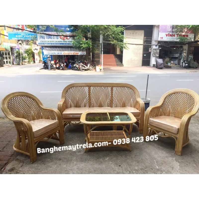 Sofa mây tự nhiên cây đóng phòng khách 781433