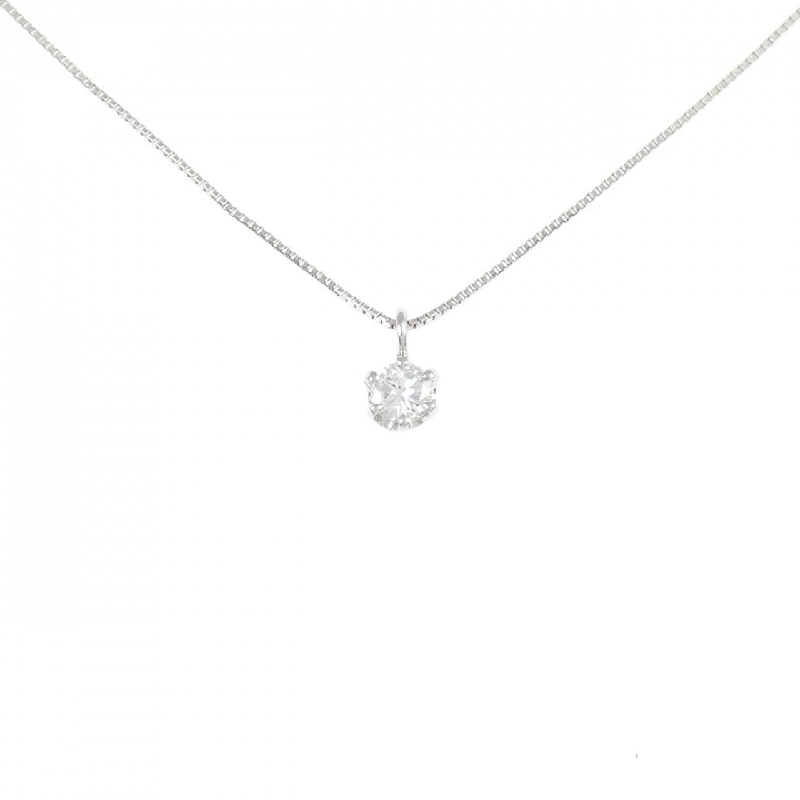 K18WG Solitaire Dây chuyền kim cương 0.145CT - Hàng hiệu Chính hãng 855673