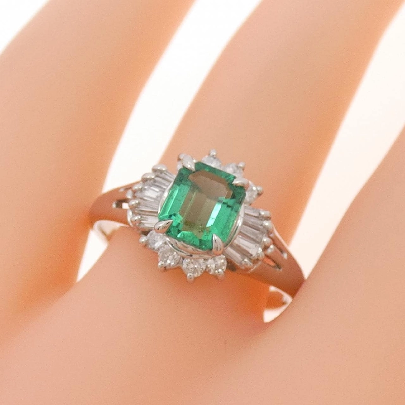 Nhẫn Emerald PT850 0.84CT - Hàng hiệu Authentic 851727