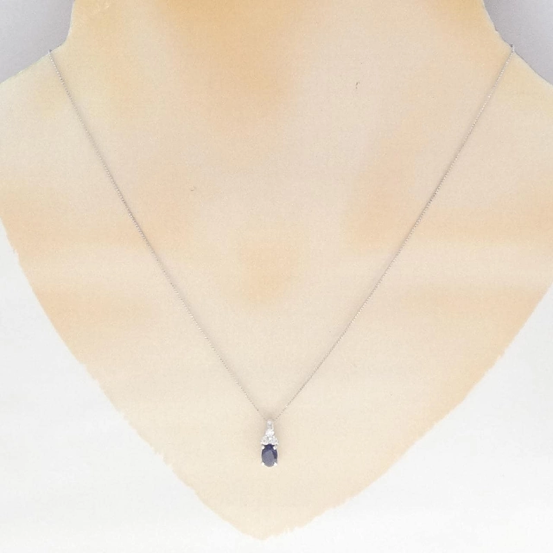 K18WG Sapphire Necklace 0.54CT - Hàng hiệu Authentic 861398