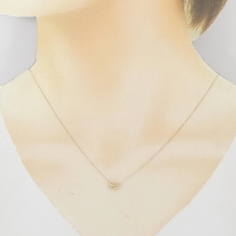 K10YG Heart Tourmaline Necklace - Hàng hiệu Authentic 863572