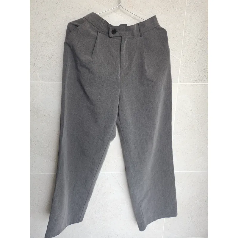 Quần công sở xám dáng suông 600936