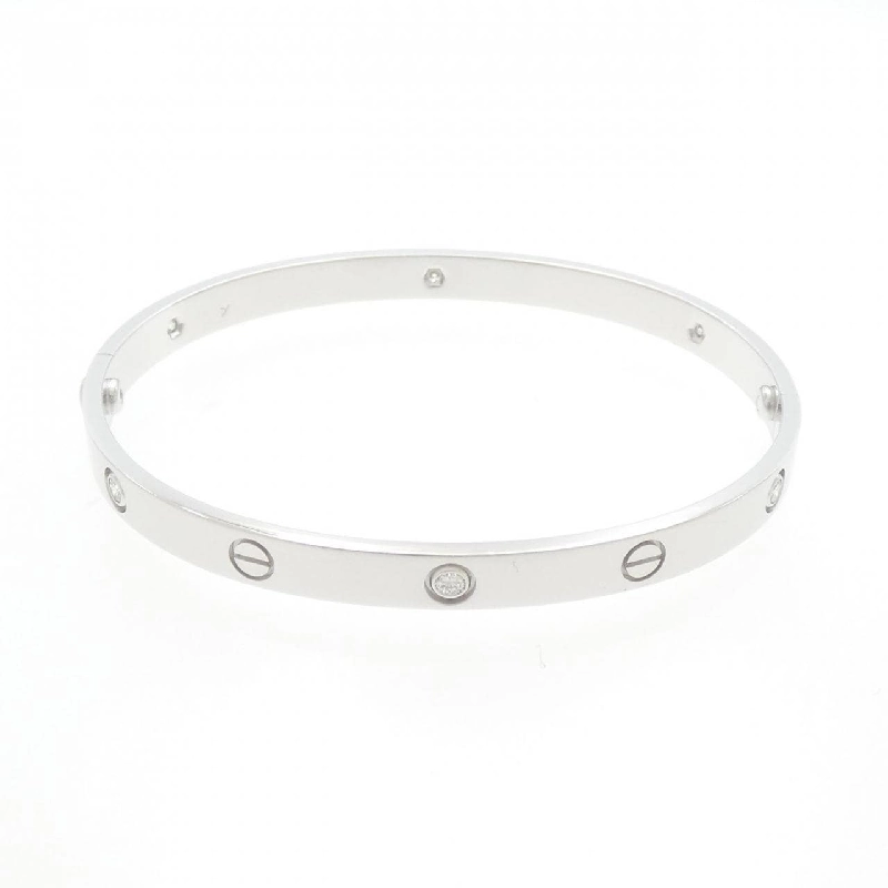 Vòng tay Cartier Love Bracelet Half Diamond 6P - Hàng hiệu Chính hãng 844588