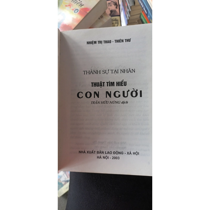 Thuật Tìm Hiểu Con Người- Nhiệm Trị Thao Thiên Thư 550034