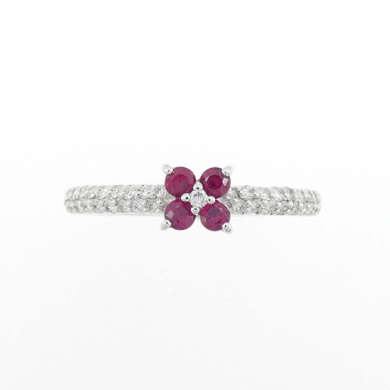 Nhẫn Ruby Hoa Ponte Vecchio 0.18CT - Hàng hiệu Chính hãng 840022