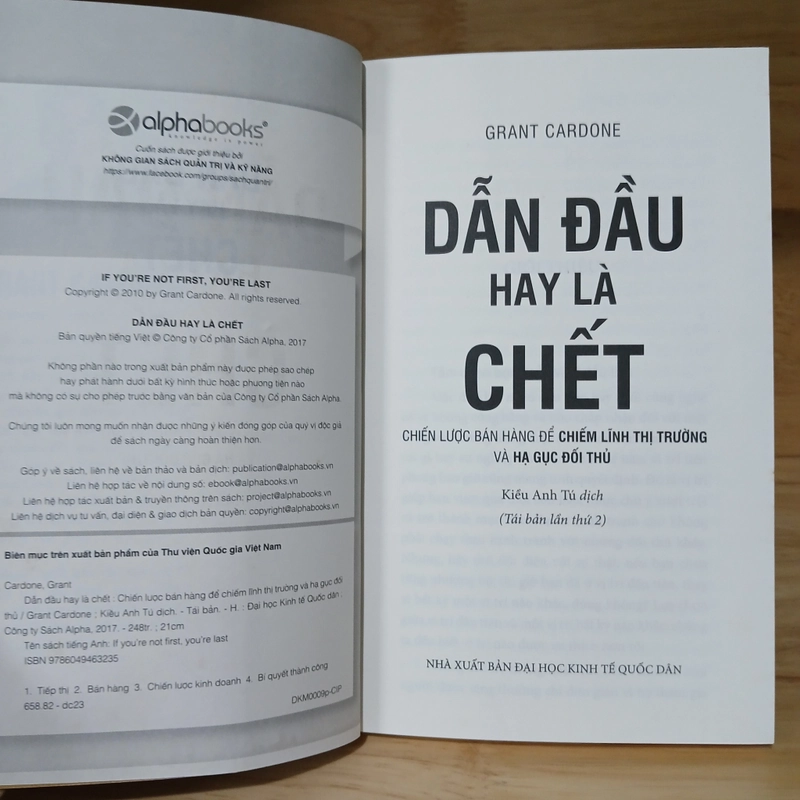 Dẫn Đầu Hay Là Chết - Grant Cardone 507359