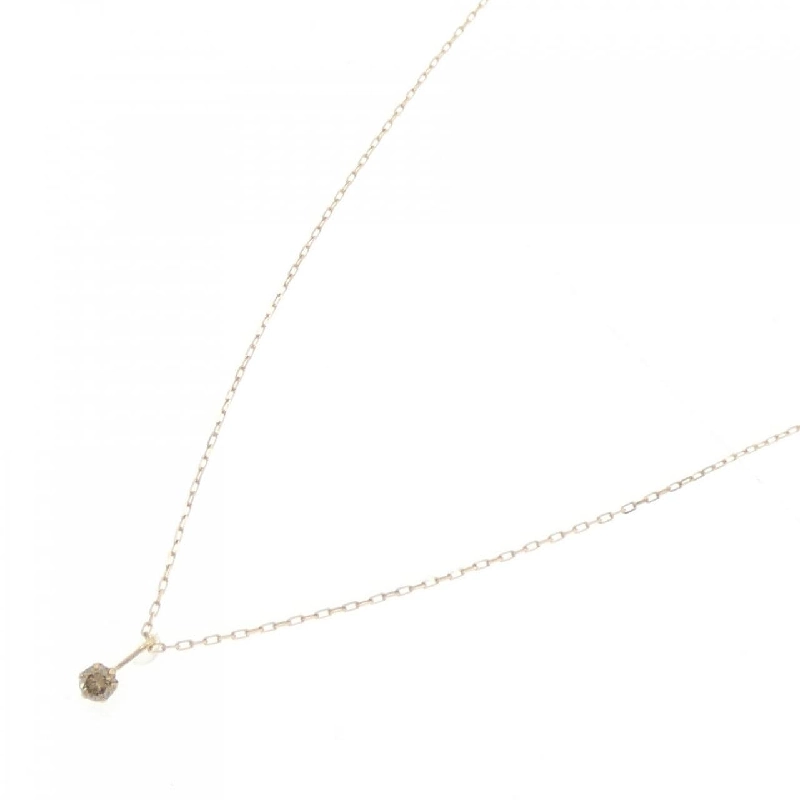 K18YG Solitaire Dây chuyền kim cương 0.1CT - Hàng hiệu Chính hãng 866292