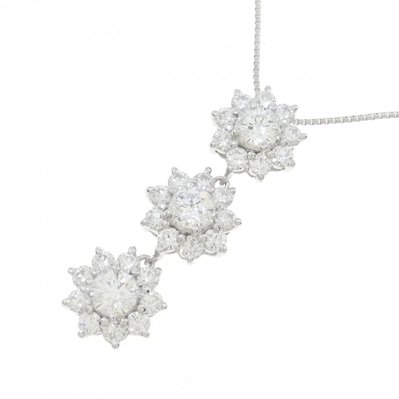 Dây chuyền kim cương K18WG 0.777CT - Hàng hiệu Chính hãng 861866