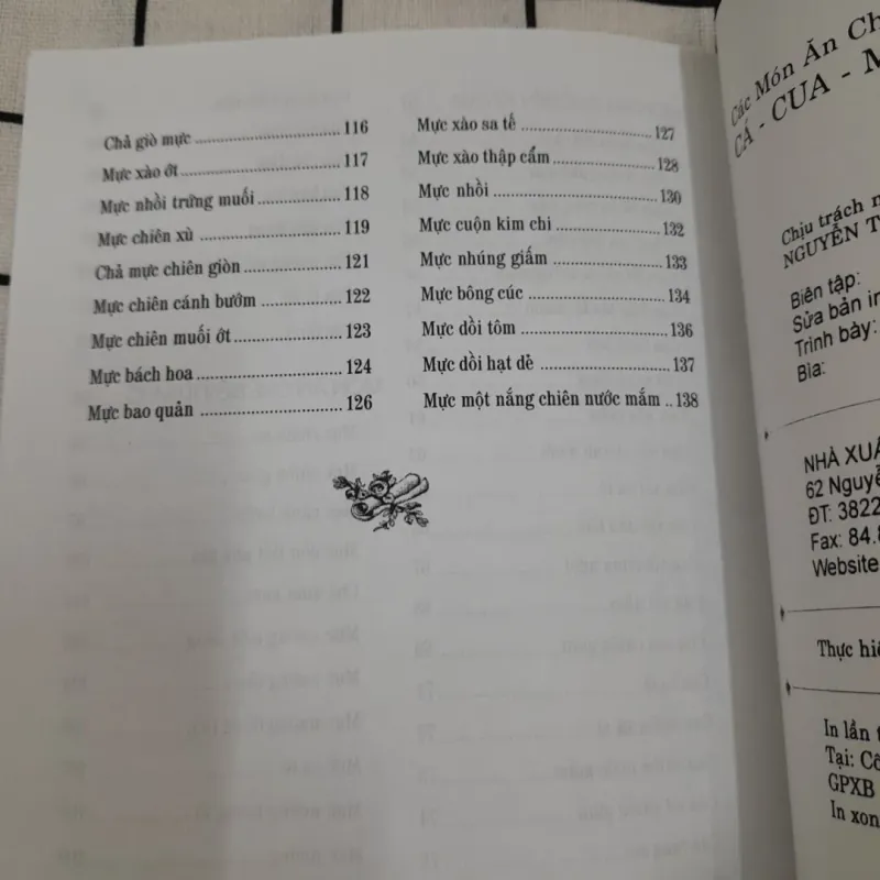 Món ăn Chế biến từ CÁ , CUA, MỰC. GV Nguyễn Thị Phụng. 693678