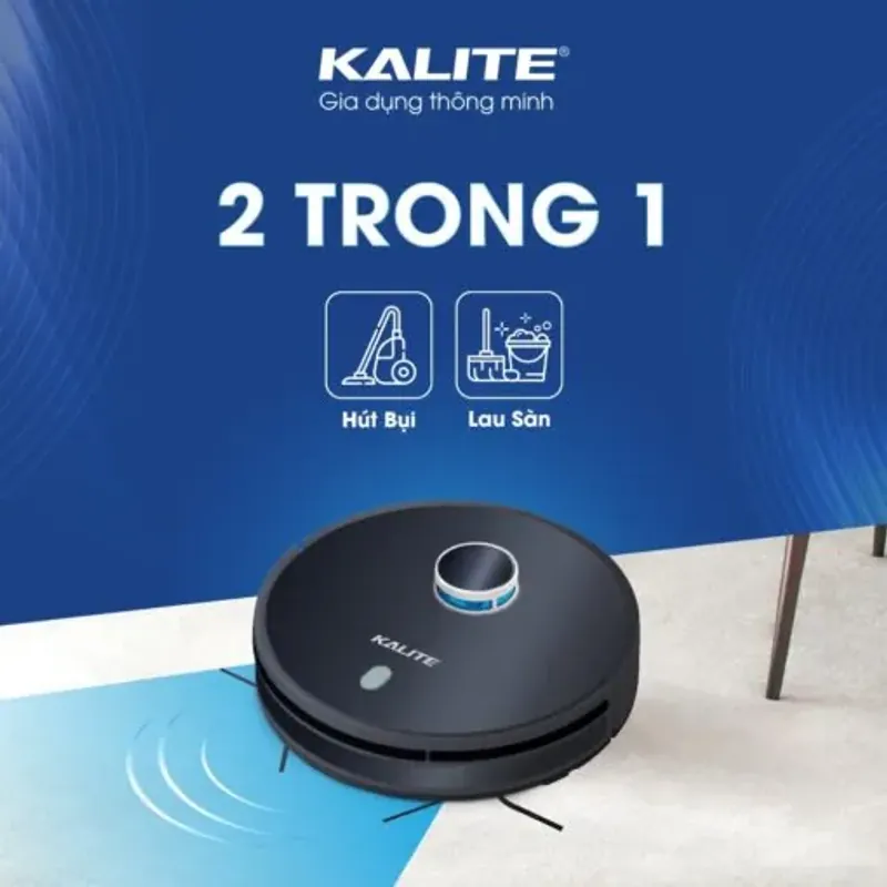 Robot hút bụi lau nhà Kalite KVC2171 cảm biến đa hướng, mới 100%, hiện đại, cao cấp 706266
