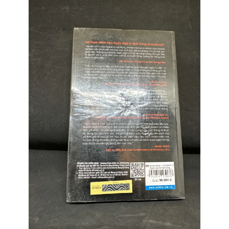 [Phiên Chợ Sách Cũ] Ngôn Ngữ Bí Mật Trong Kinh Doanh - Kevin Hogan (Seal), S2511 SBM - VĂN HỌC - SBM2911-92 712979