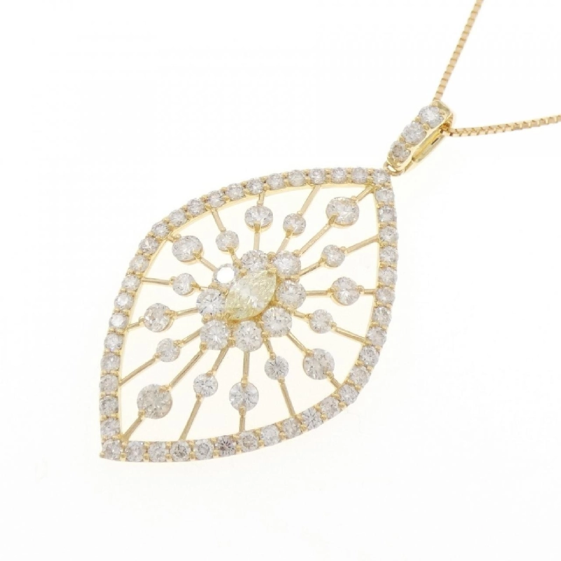 K18YG Dây chuyền kim cương 0.18CT - Hàng hiệu Chính hãng 857845