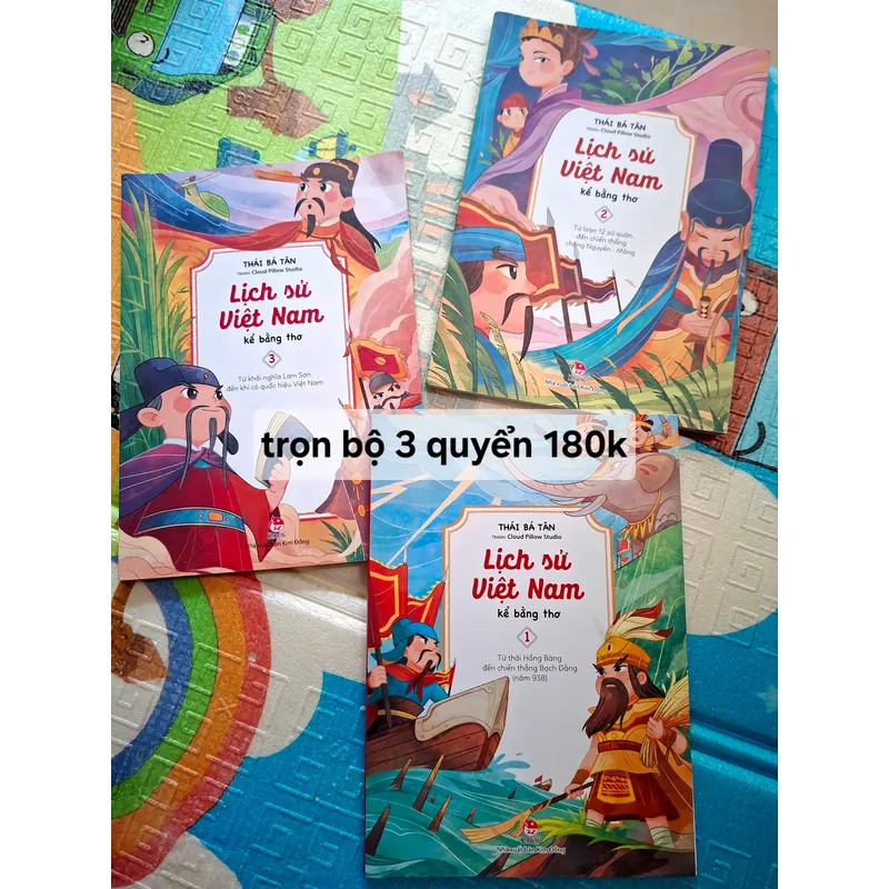 Trọn bộ 3 quyển "Lịch Sử Việt Nam Kể Bằng Thơ" 735333