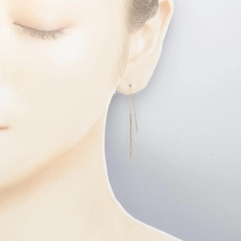 K18YG Bông tai kim cương 0.36CT - Hàng hiệu Chính hãng 871874