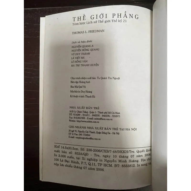 THẾ GIỚI PHẲNG-Thomas L. Friedman 1034915