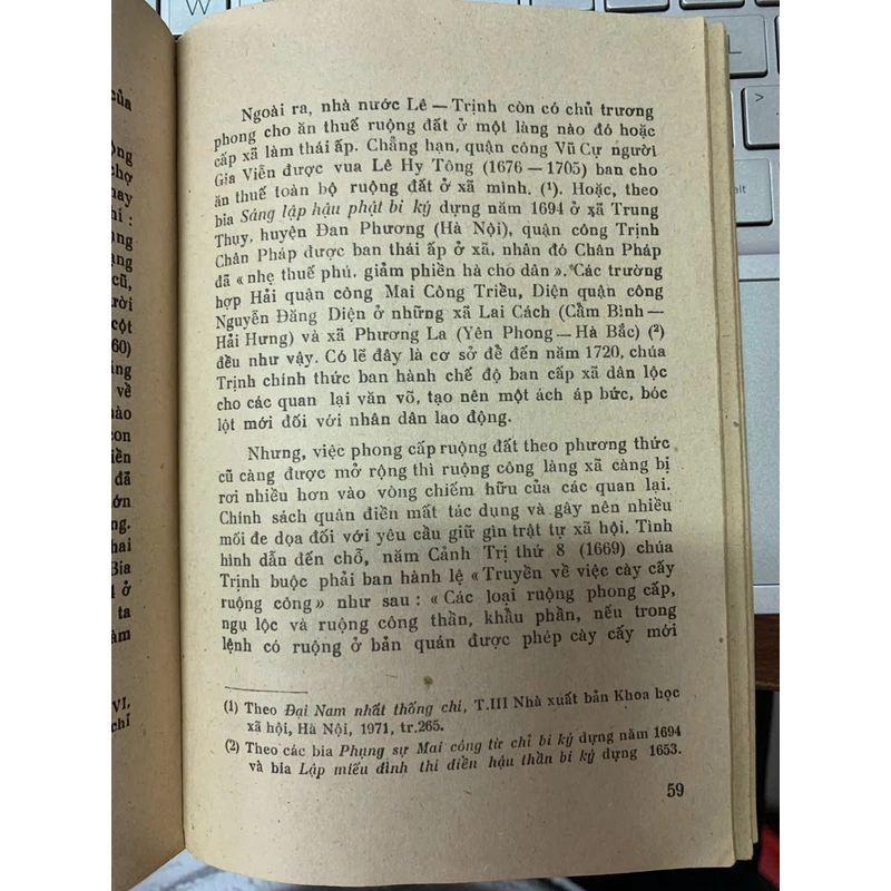 CHẾ ĐỘ RUỘNG ĐẤT Ở VIỆT NAM  THẾ KỶ XI - XVIII (TẬP 2) - TRƯƠNG HỮU QUÝNH 548660