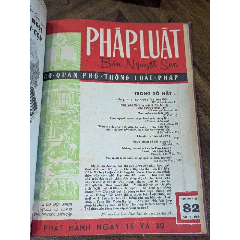 Tạp chí pháp luật ( bán nguyệt san ) - nhiều tác giả 1006760