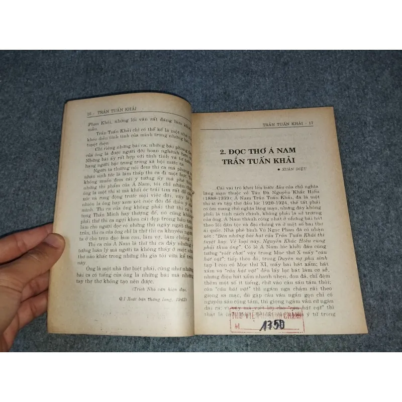 TRẦN TUẤN KHẢI. PHẠM HUY THÔNG. NGUYỄN NHƯỢC PHÁP. HOÀNG CẦM 727167