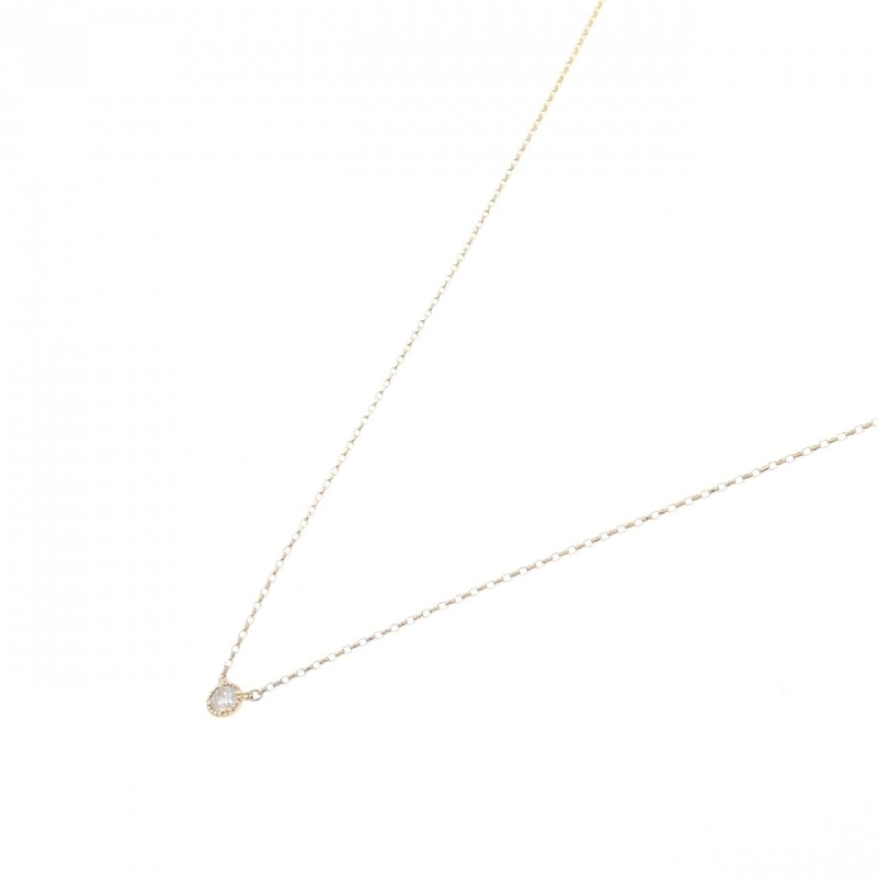 Dây chuyền kim cương K18YG 0.08CT - Hàng hiệu Authentic 861630