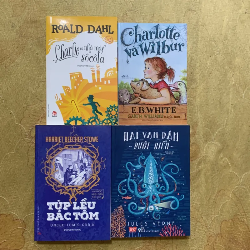 HAI VẠN DẶM DƯỚI BIỂN, TÚP LỀU BÁC TÔM, CHARLOTTE VÀ WILBUR, CHARLIE VÀ NHÀ MÁY SOCOLA 752104