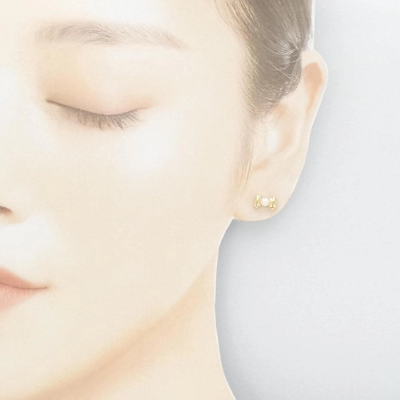 Bông tai ngọc trai Akoya 3.1mm - Hàng hiệu Authentic 750YG/K18YG 876657