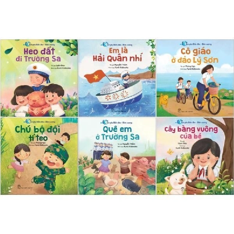 Sách - Combo Em Yêu Biển Đảo-Biên Cương (Bộ 6 Cuốn) - Phùng Hạo, Nguyễn Thắm, Uyên Đào, Funti Kidbooks HCM.PO 348937