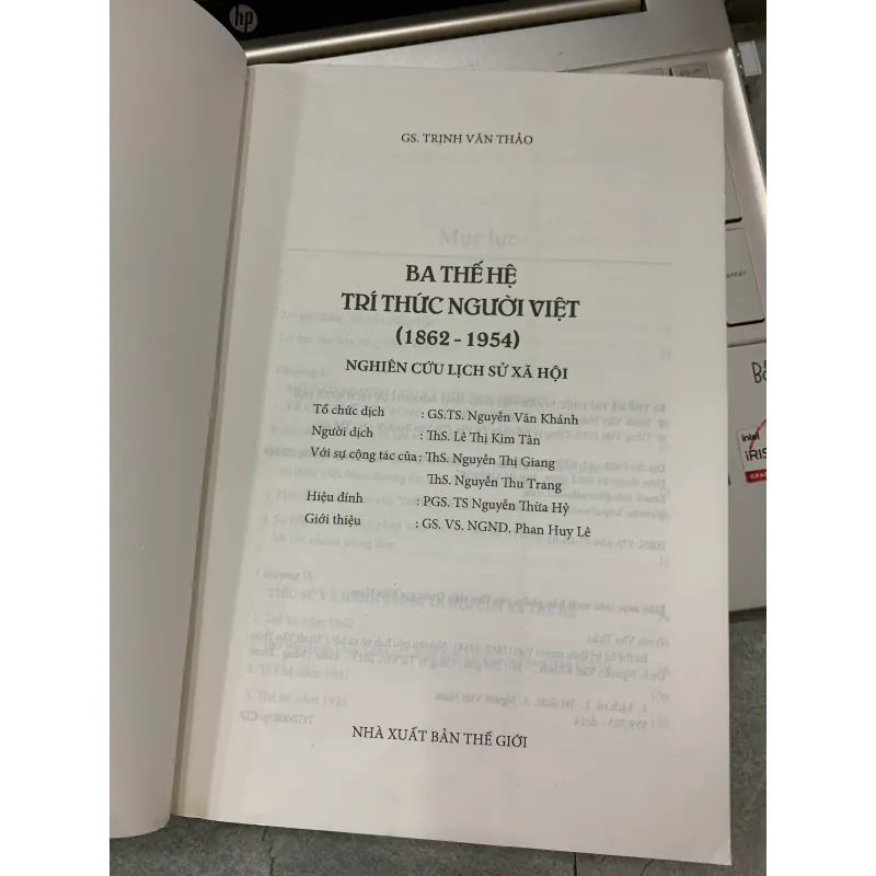 BA THẾ HỆ TRÍ THỨC NGƯỜI VIỆT (1862 - 1954) - GS. TRỊNH VĂN THẢO 299385