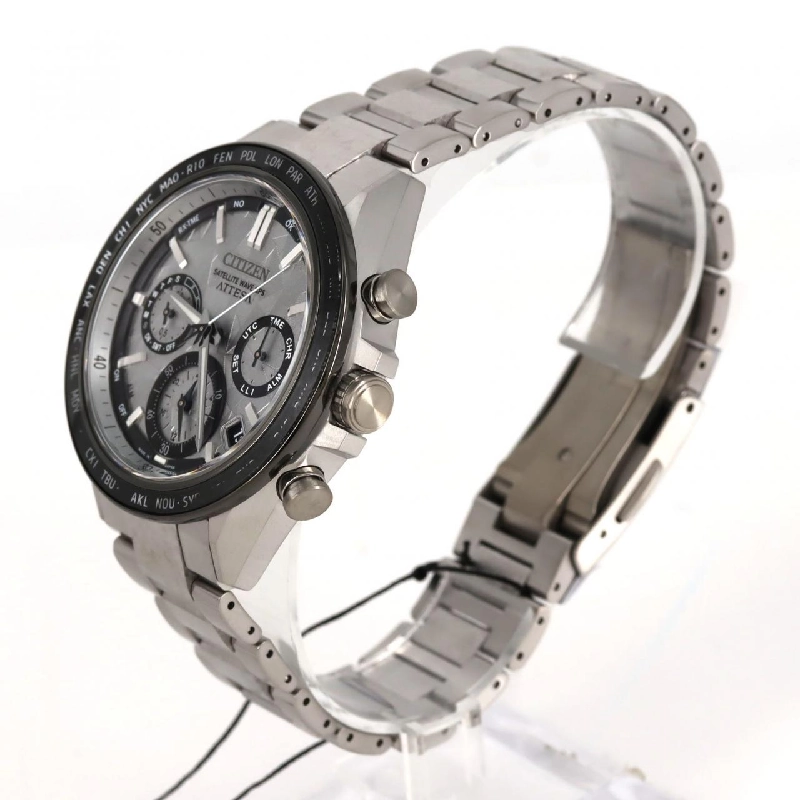 Đồng hồ GPS sóng điện Citizen Attesa F950-0029S0G/CC4076-65A TI Solar Quartz - Hàng hiệu Chính hãng 881542