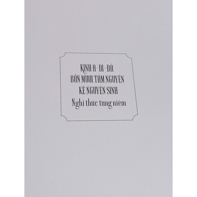 Kinh A Di Đà Bốn Mươi Tám Nguyện-  Kệ Nguyện Sinh - Nghi Thức Tụng Niệm 148446