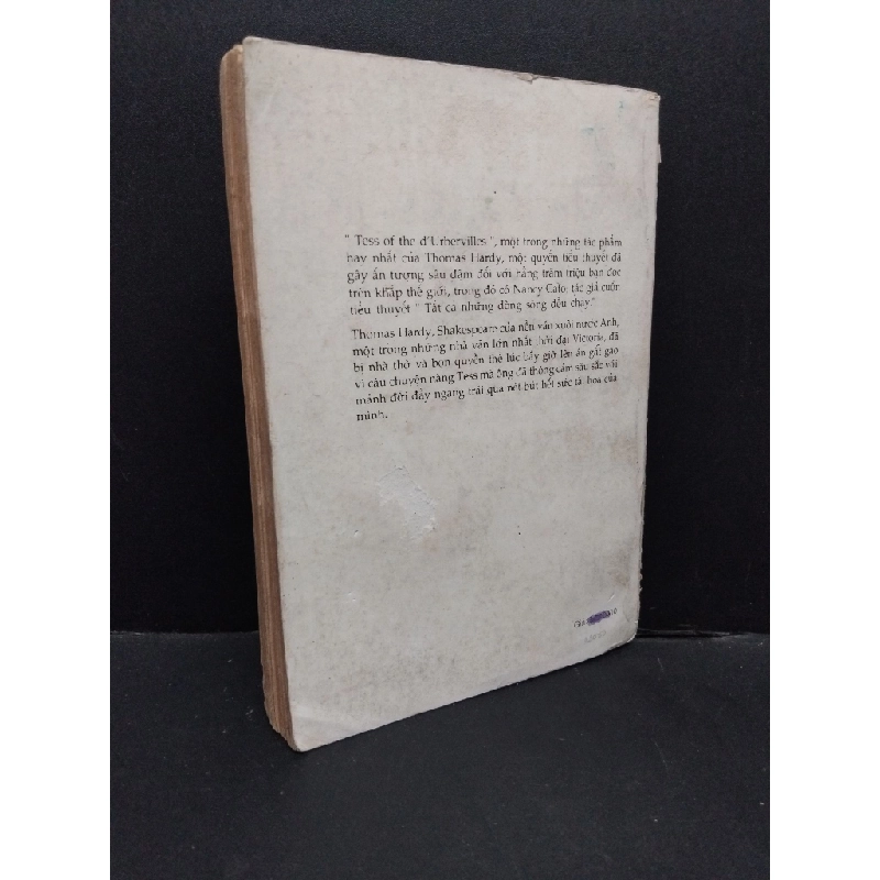 Lỡ làng ai gây nên tội ? Thomas Hardy mới 70% bẩn bìa, ố vàng, tróc gáy 1989 HCM.ASB3010 341330