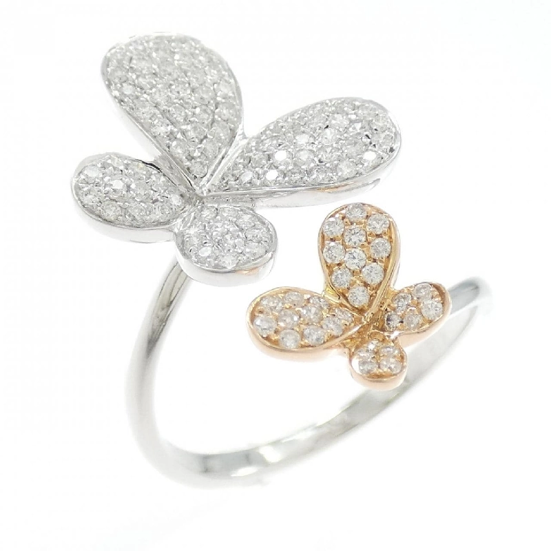 Nhẫn kim cương bướm K18WG/K18PG 0.35CT 667182