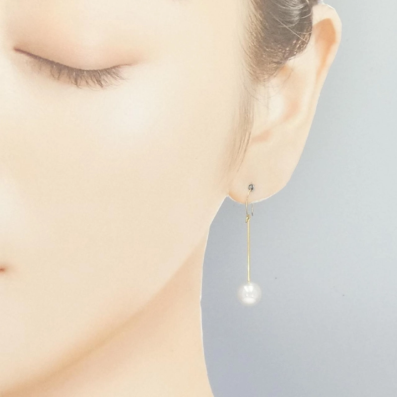 K18YG Bông tai ngọc trai Akoya 8.0mm - Hàng hiệu Chính hãng 868474