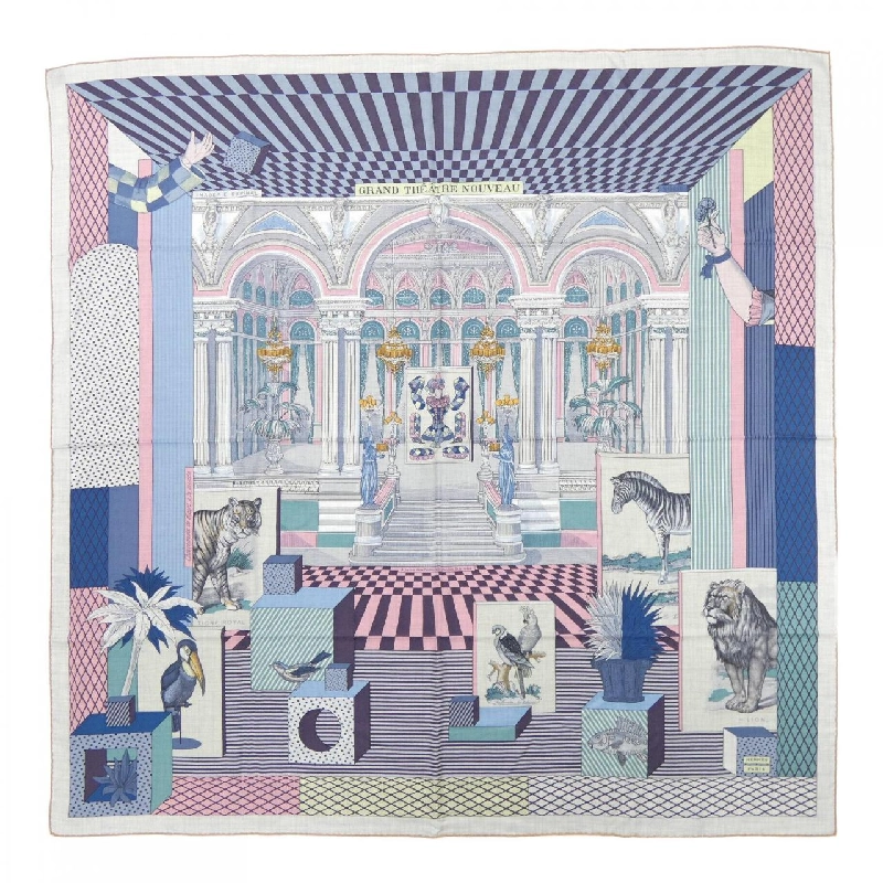 HERMES GRAND THEATRE NOUVEAU H243761S Khăn choàng - Hàng hiệu Authentic 833336