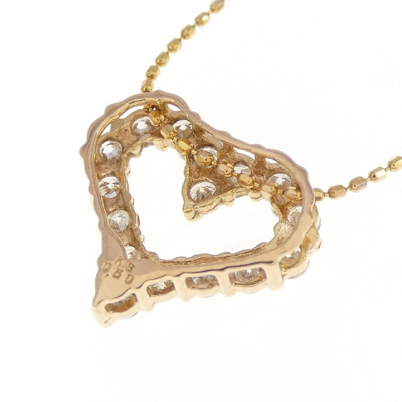 K18PG Dây chuyền hình trái tim kim cương 0.50CT - Hàng hiệu chính hãng 860885