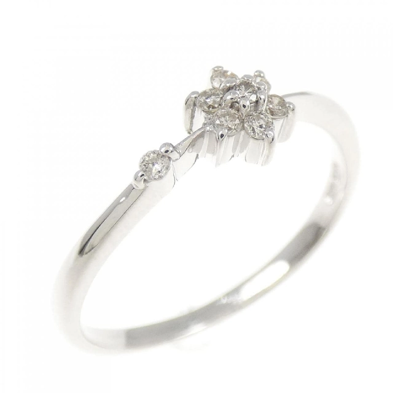 Nhẫn kim cương hoa K18WG 0.10CT - Hàng hiệu Authentic 850897