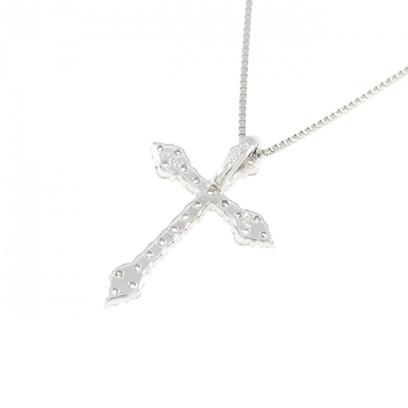 Dây chuyền kim cương PT900/PT850 chéo 0.35CT - Hàng hiệu chính hãng 861758