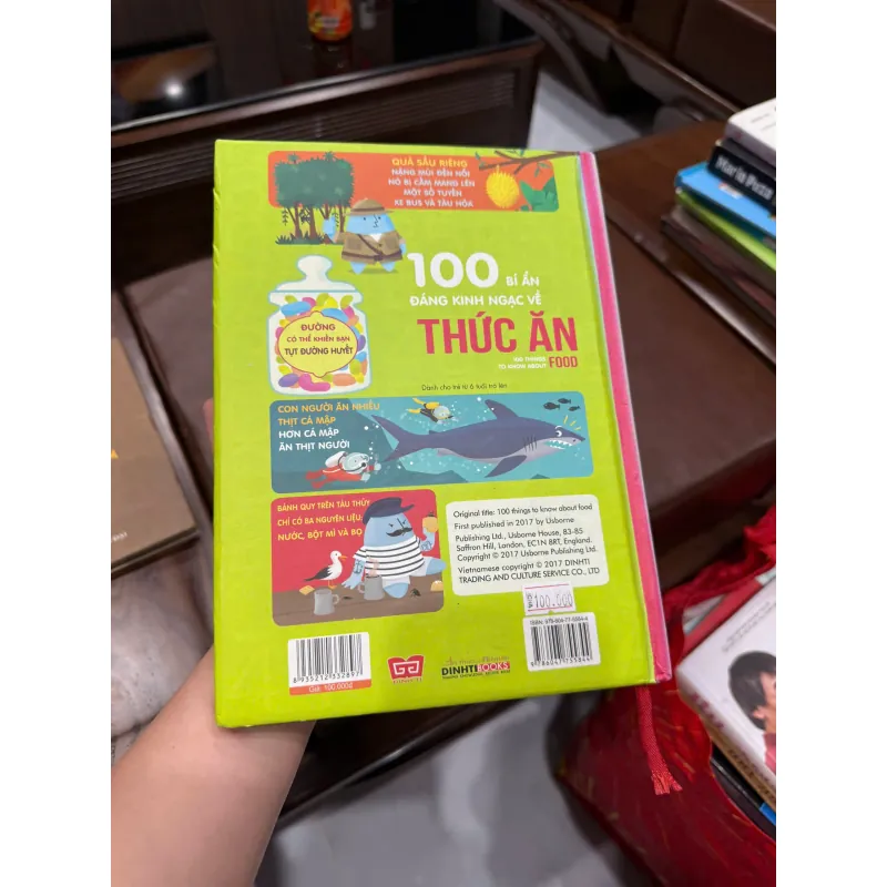 100 Bí Ẩn Đáng Kinh Ngạc Về Thức Ăn – Sách thiếu nhi khám phá khoa học về thực phẩm - K3 1010330