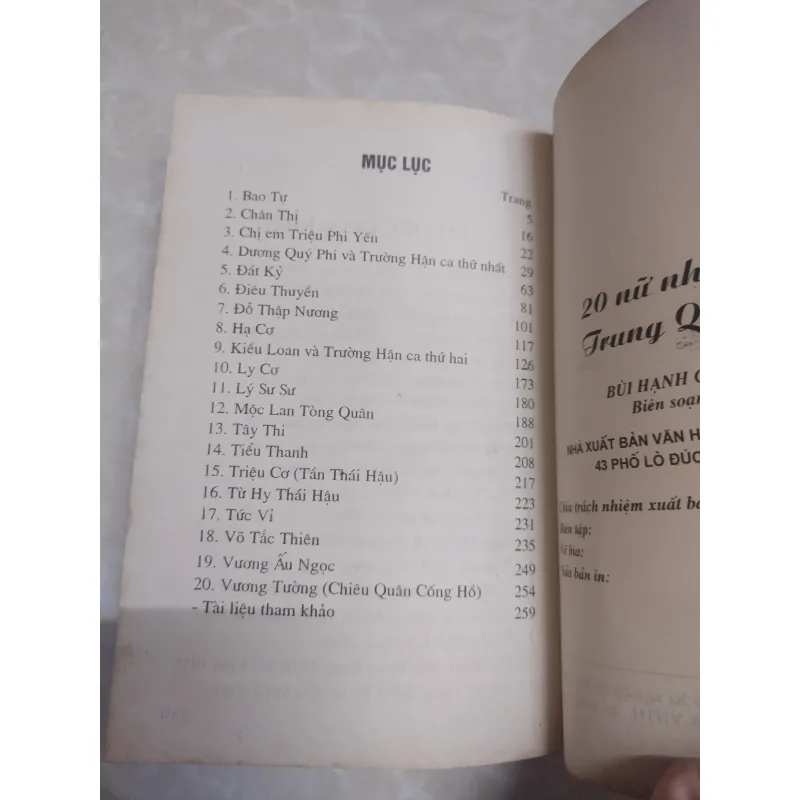 Sách: 20 nữ nhân Trung Quốc - TG: nhiều tác giả 728162