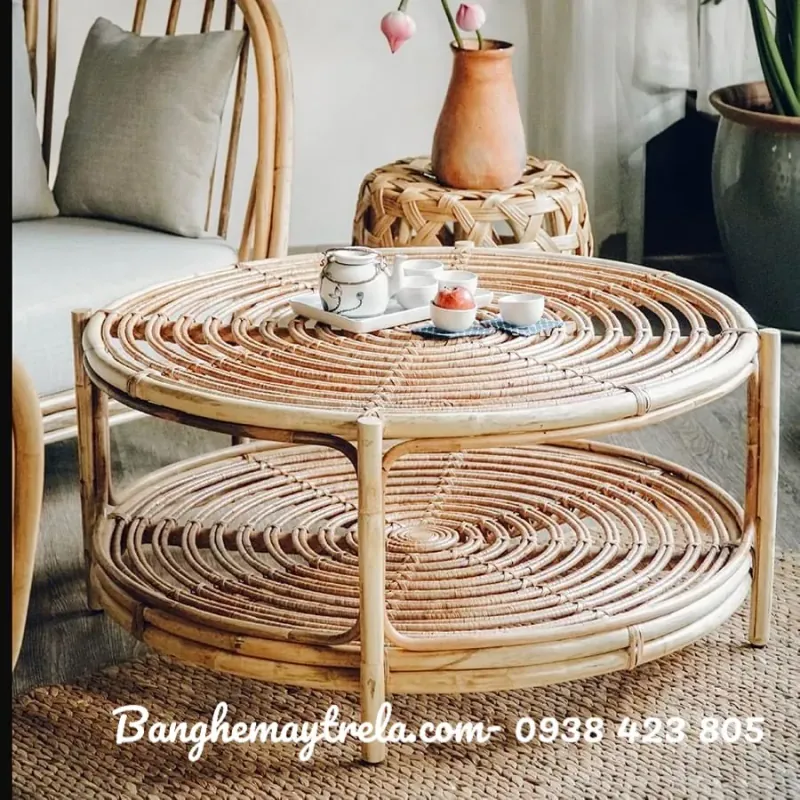 Bàn mây tự nhiên decor 601732