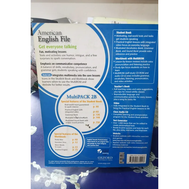 [Sách Tiếng Anh] American English file - Multipack 2B - Student Work book - Oxford  1002351
