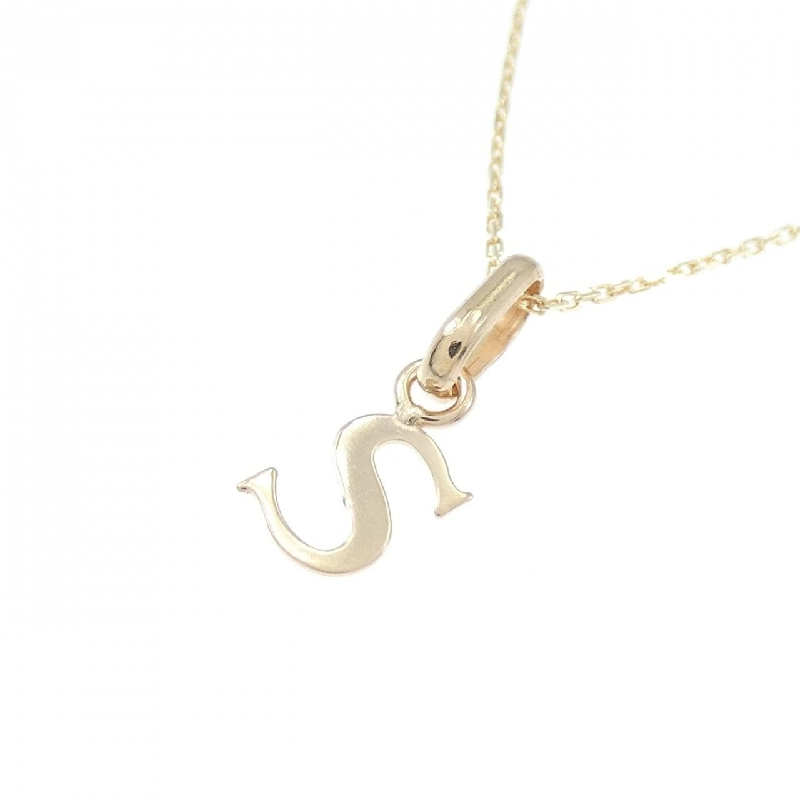 K10YG Chữ cái S Dây chuyền - Hàng hiệu Chính hãng 865194